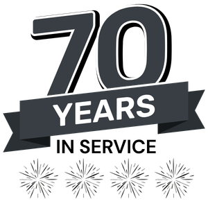70 years in service